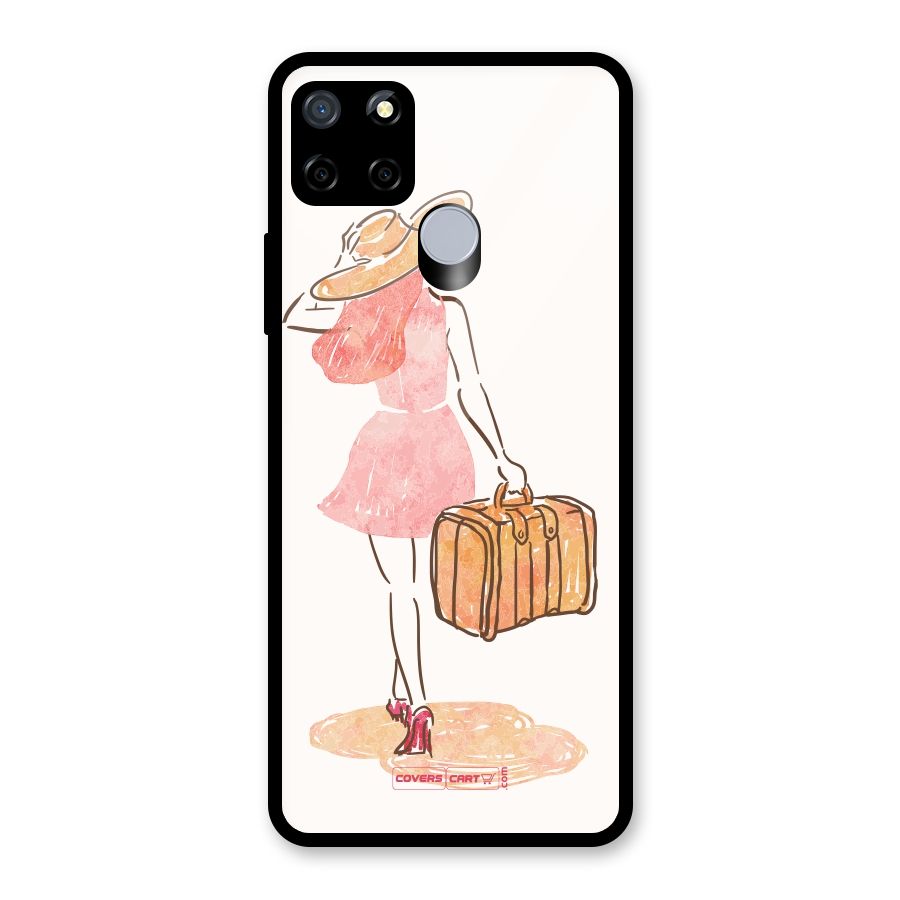 Travel Girl Glass Back Case for Realme Narzo 20