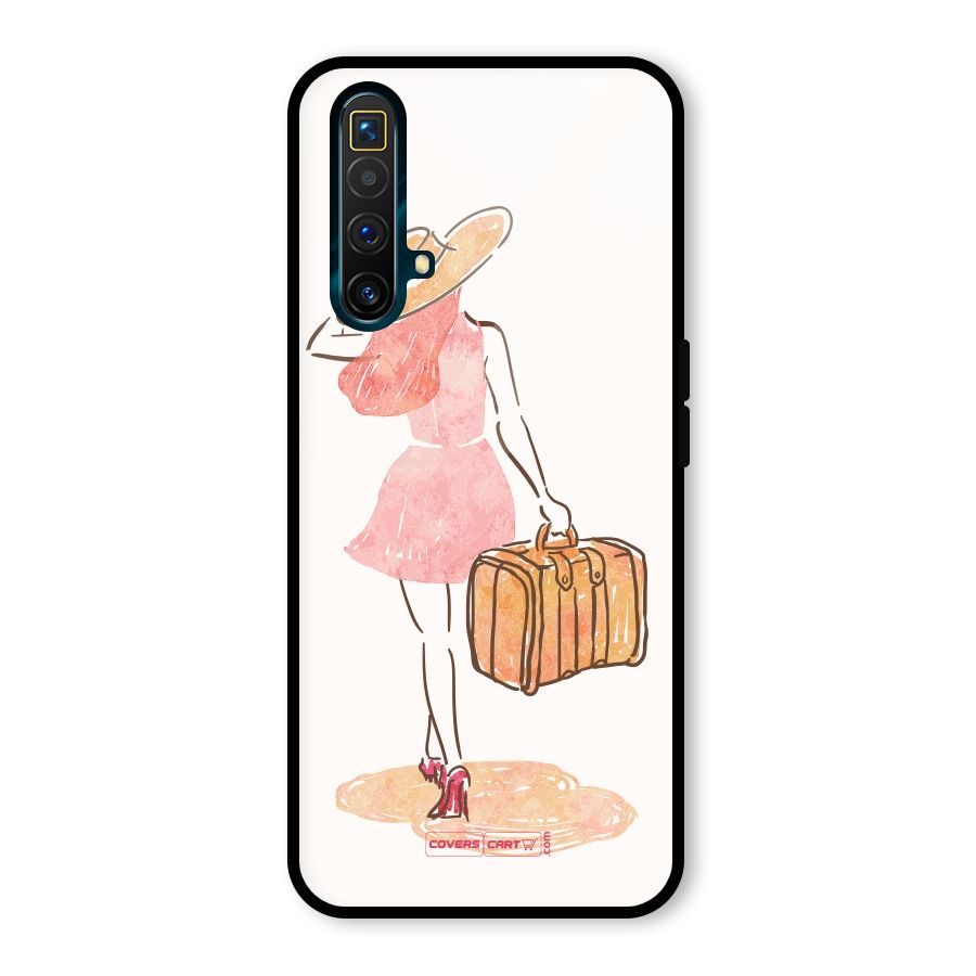 Travel Girl Glass Back Case for Realme X3