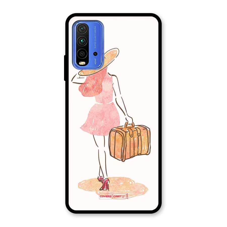 Travel Girl Glass Back Case for Redmi 9 Power