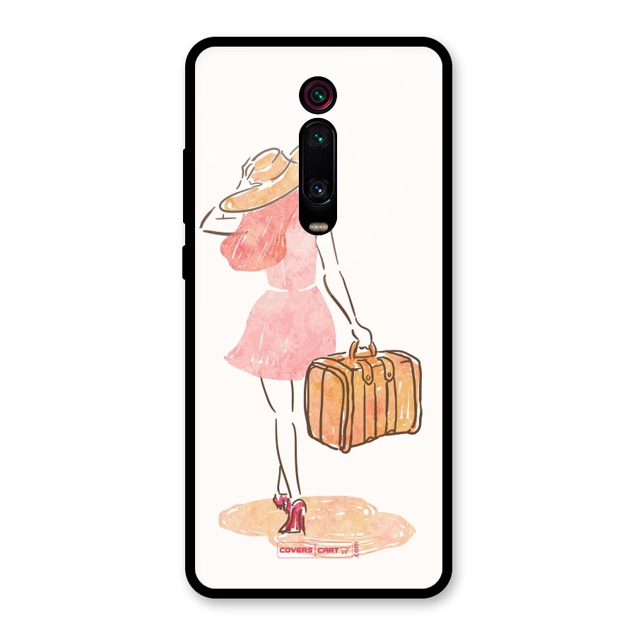Travel Girl Glass Back Case for Redmi K20 Pro