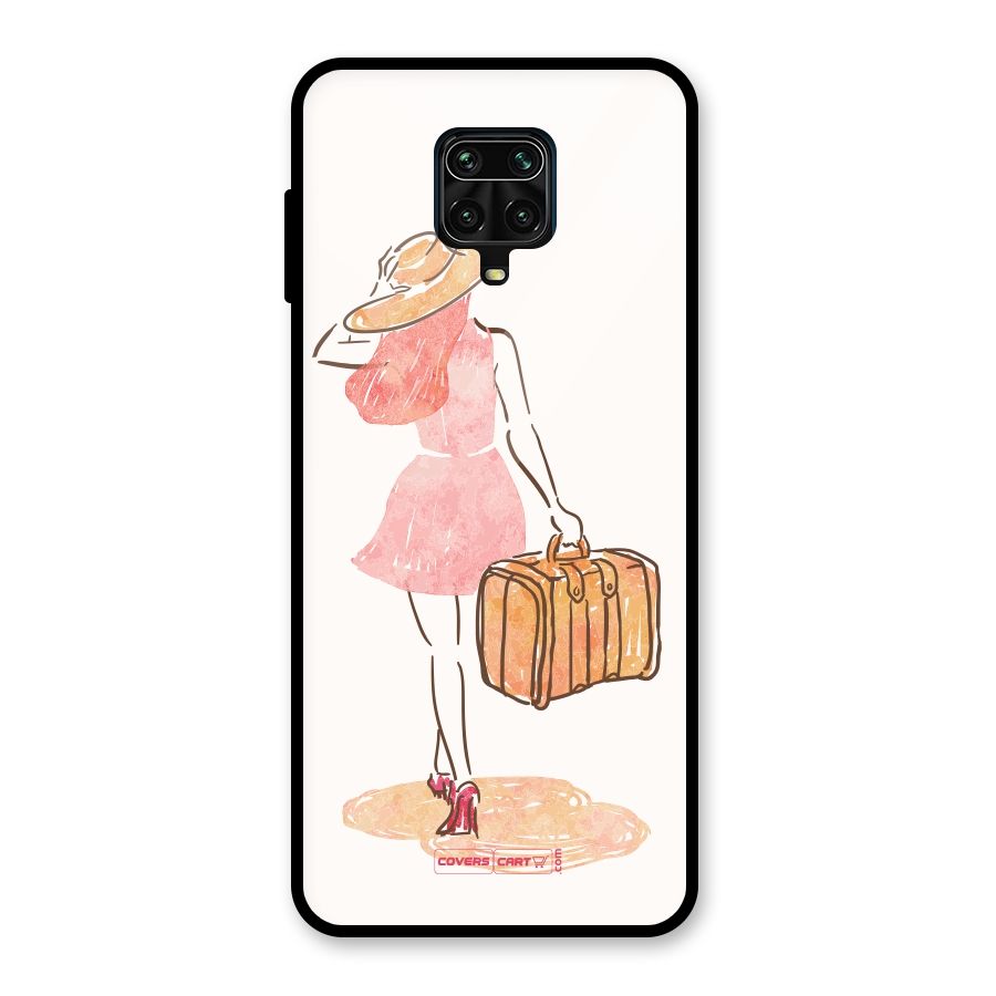 Travel Girl Glass Back Case for Redmi Note 10 Lite