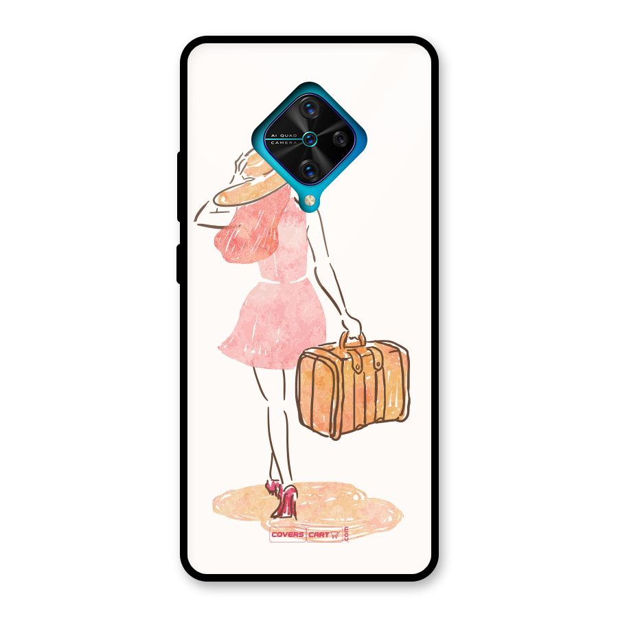 Travel Girl Glass Back Case for Vivo S1 Pro