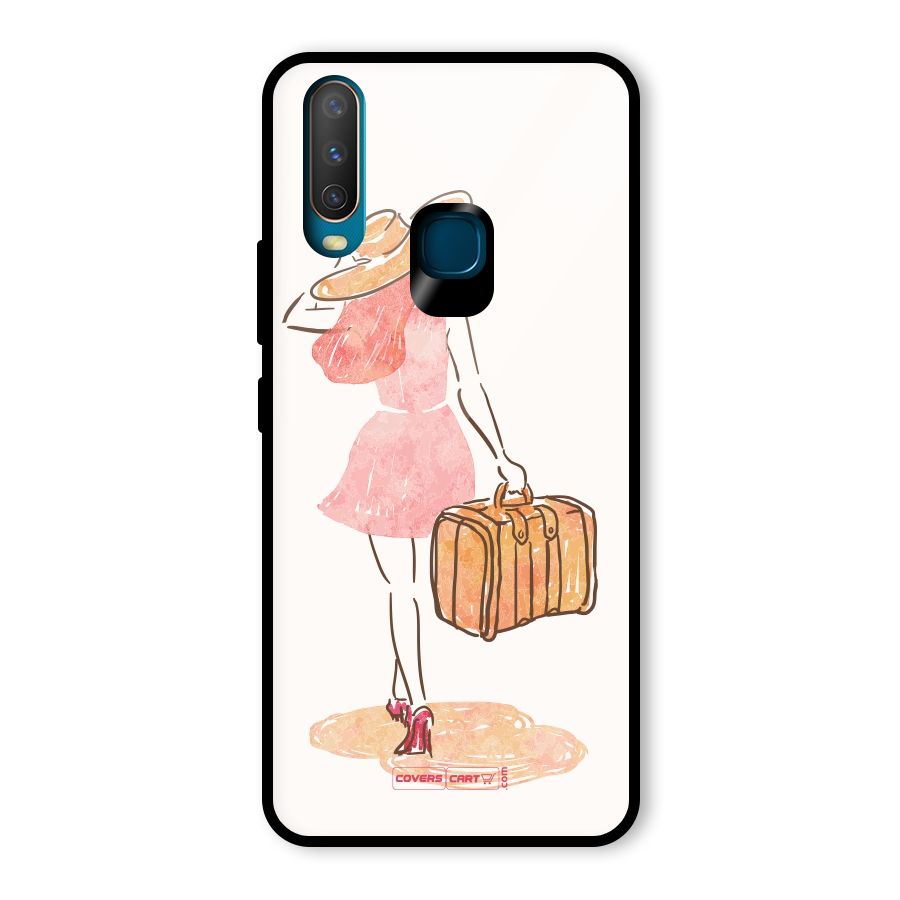 Travel Girl Glass Back Case for Vivo U10