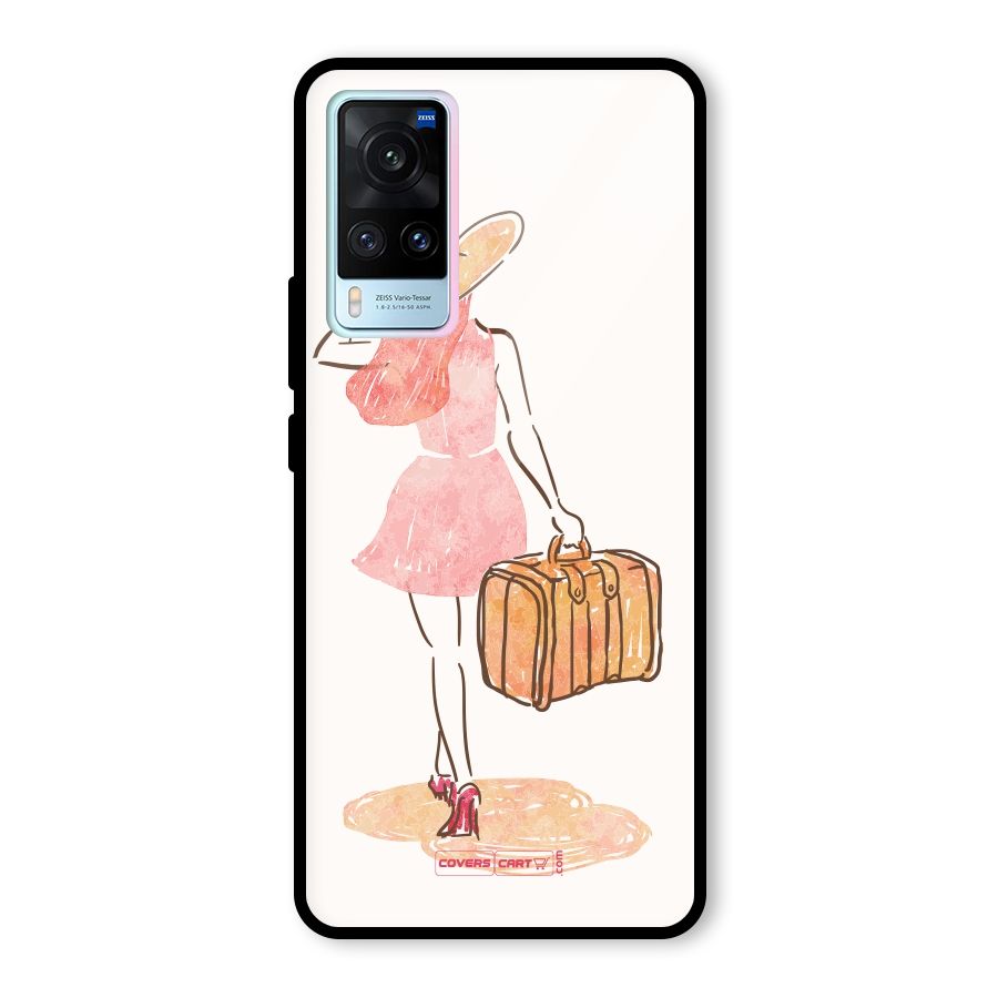 Travel Girl Glass Back Case for Vivo X60