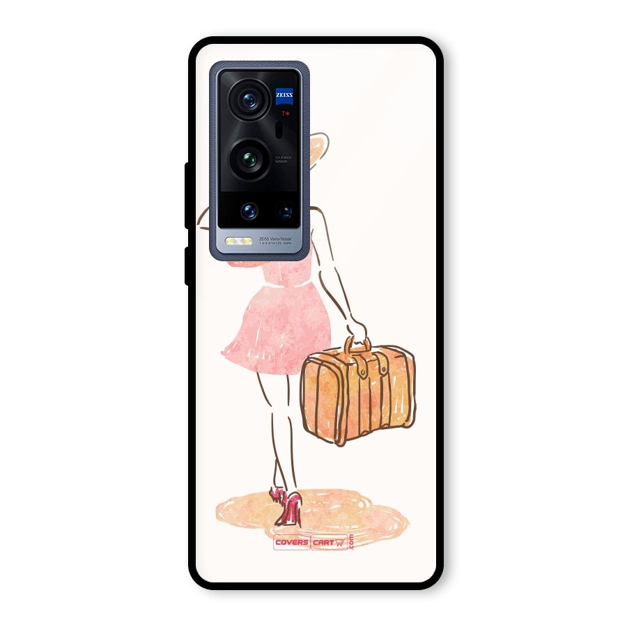 Travel Girl Glass Back Case for Vivo X60 Pro Plus