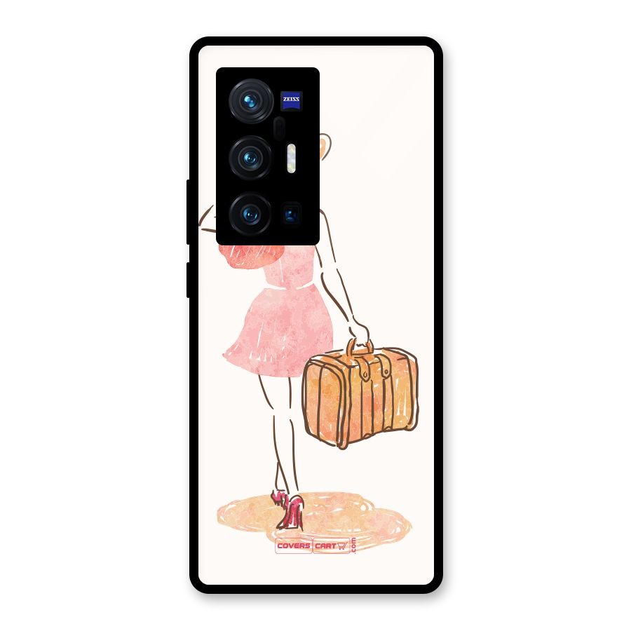 Travel Girl Glass Back Case for Vivo X70 Pro Plus