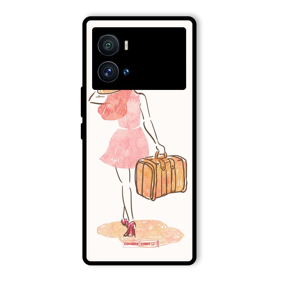 Travel Girl Glass Back Case for Vivo iQOO 9 Pro