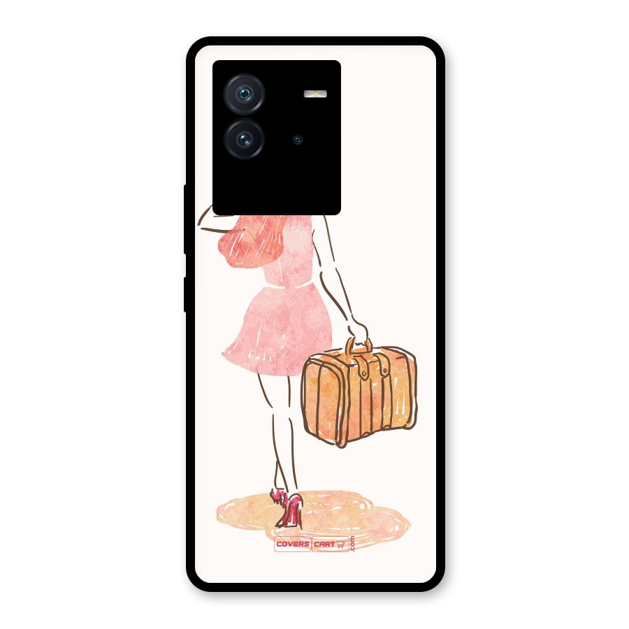Travel Girl Glass Back Case for Vivo iQOO Neo 6 5G