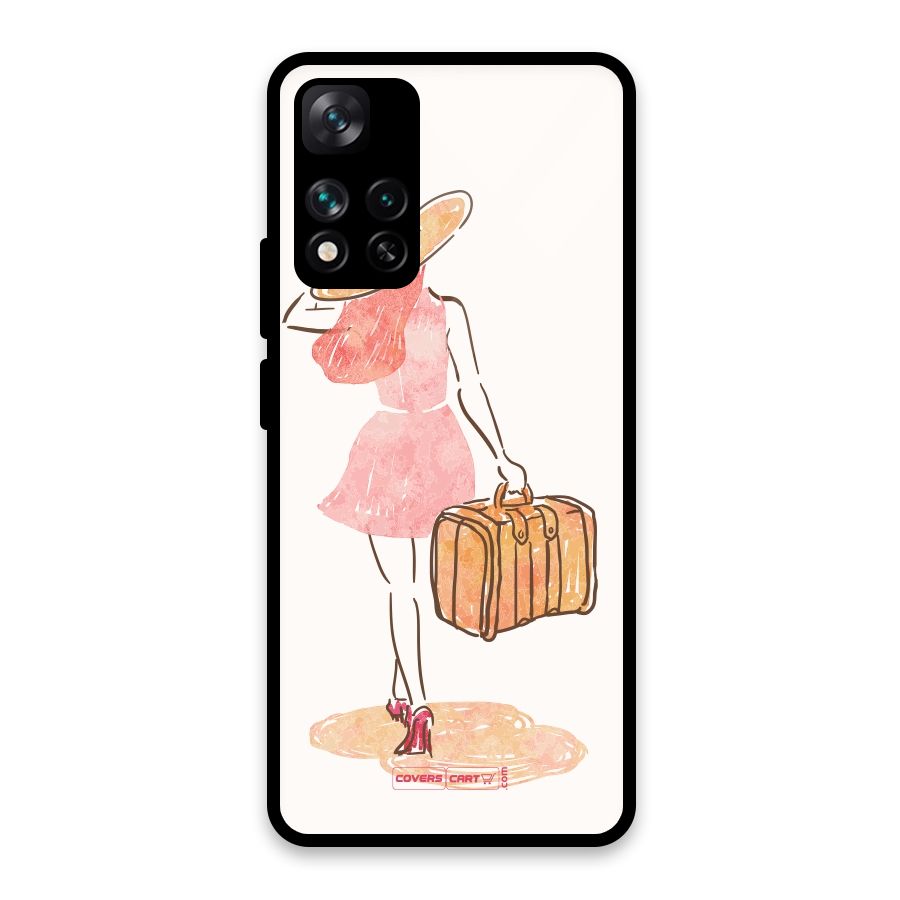 Travel Girl Glass Back Case for Xiaomi 11i HyperCharge 5G