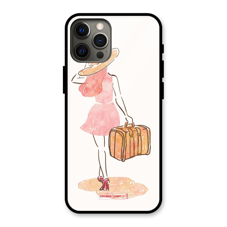 Travel Girl Glass Back Case for iPhone 12 Pro Max