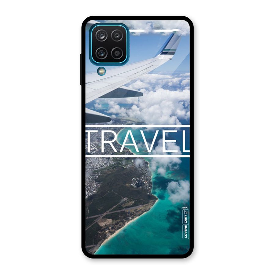 Travel Glass Back Case for Galaxy A12