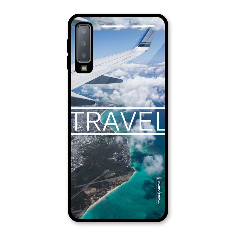 Travel Glass Back Case for Galaxy A7 (2018)