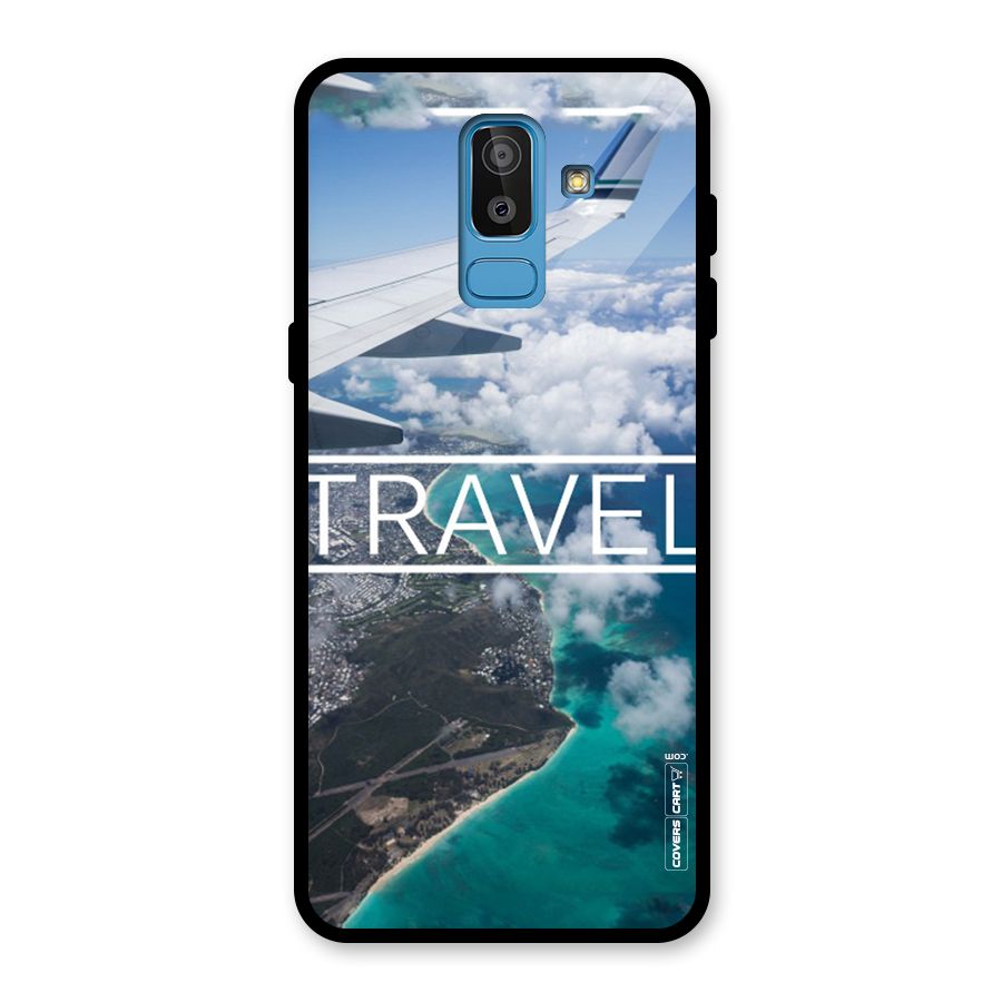 Travel Glass Back Case for Galaxy J8