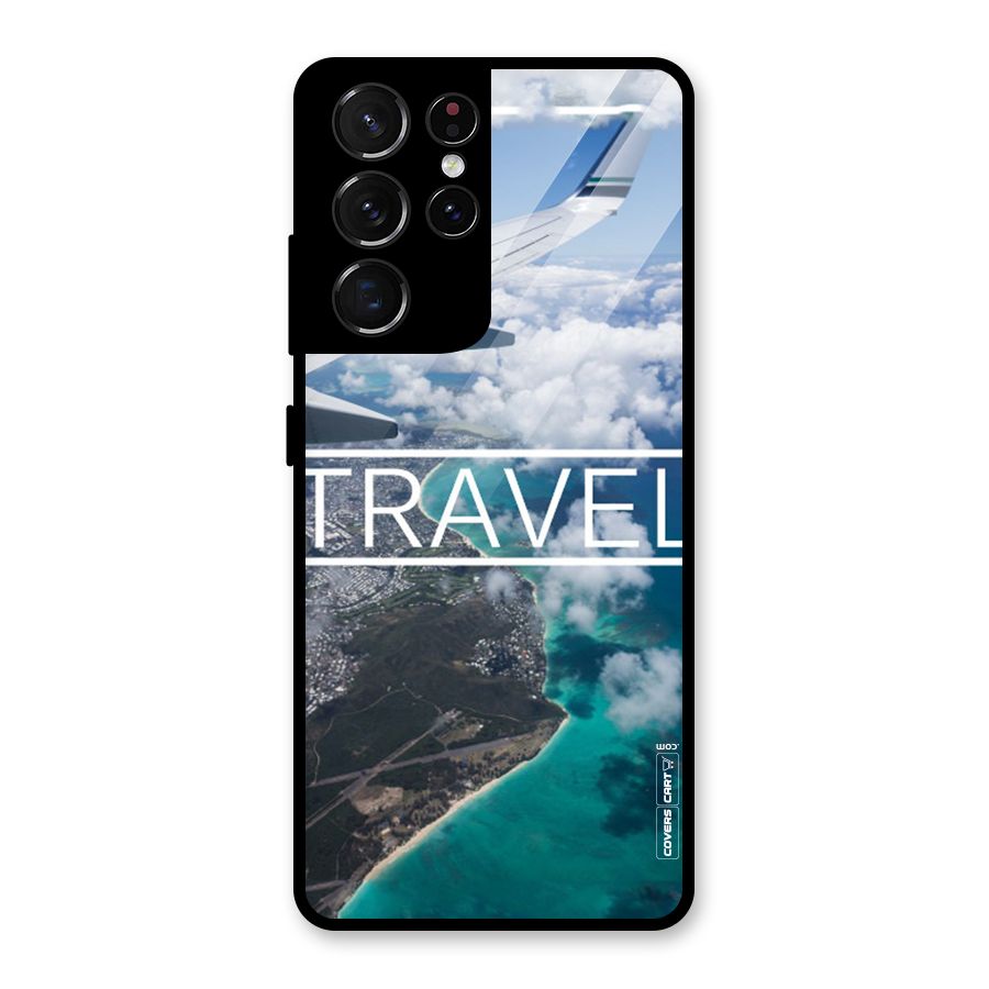 Travel Glass Back Case for Galaxy S21 Ultra 5G