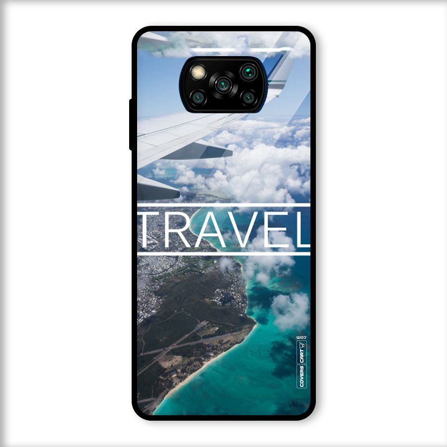 Travel Glass Back Case for Poco X3