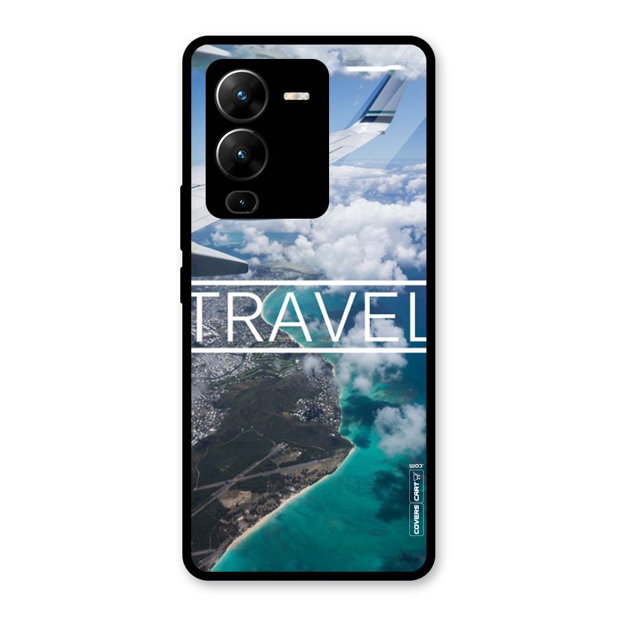 Travel Glass Back Case for Vivo V25 Pro