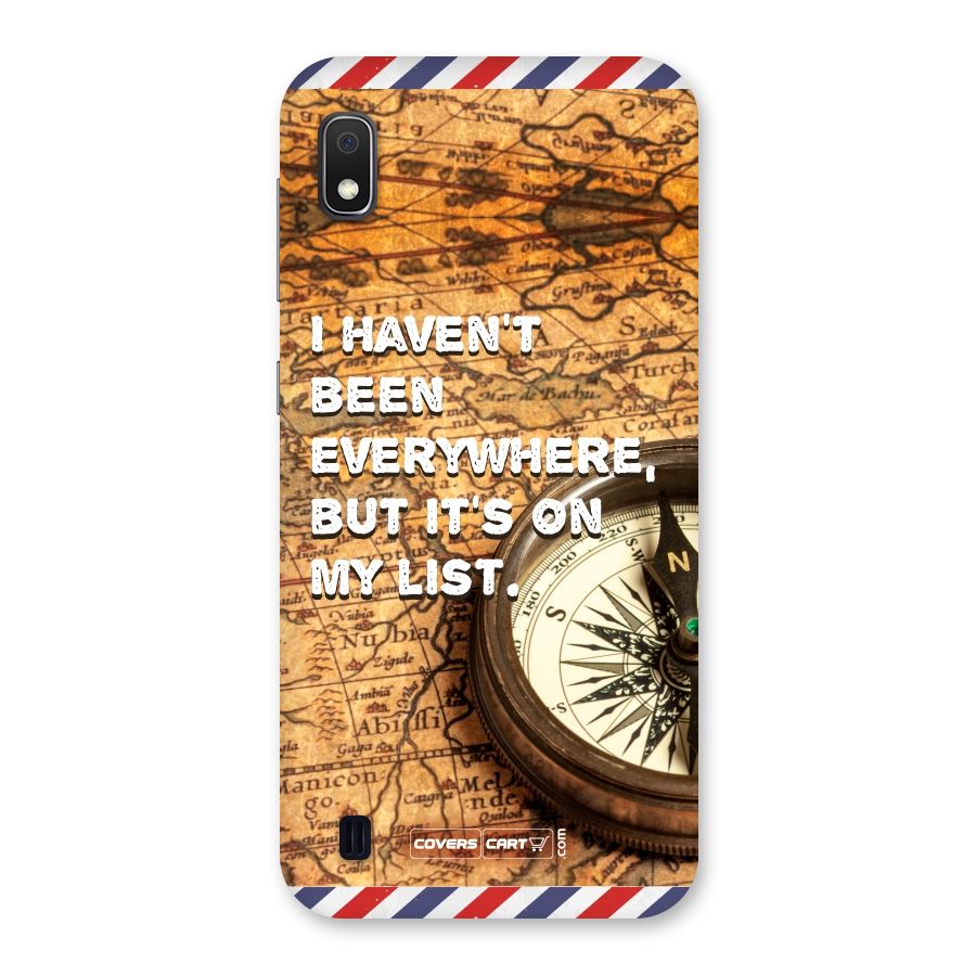 Travel Map Back Case for Galaxy A10