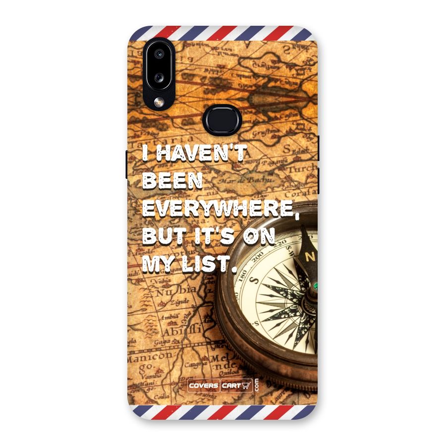 Travel Map Back Case for Galaxy A10s