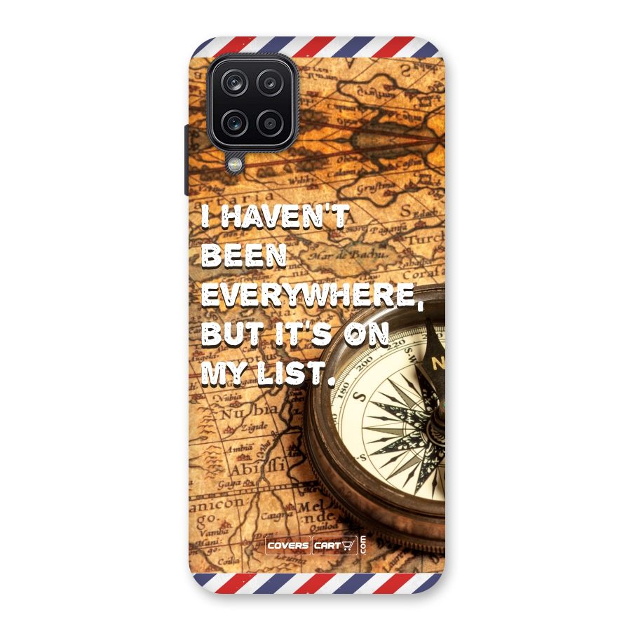 Travel Map Back Case for Galaxy A12