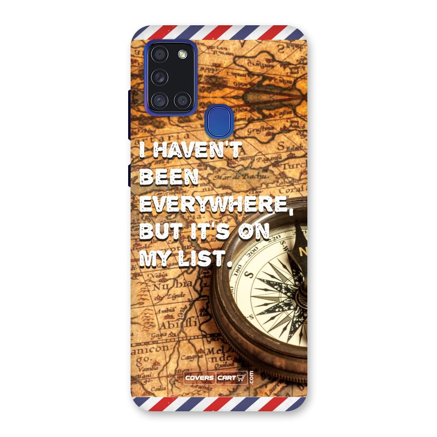 Travel Map Back Case for Galaxy A21s