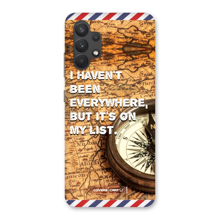 Travel Map Back Case for Galaxy A32
