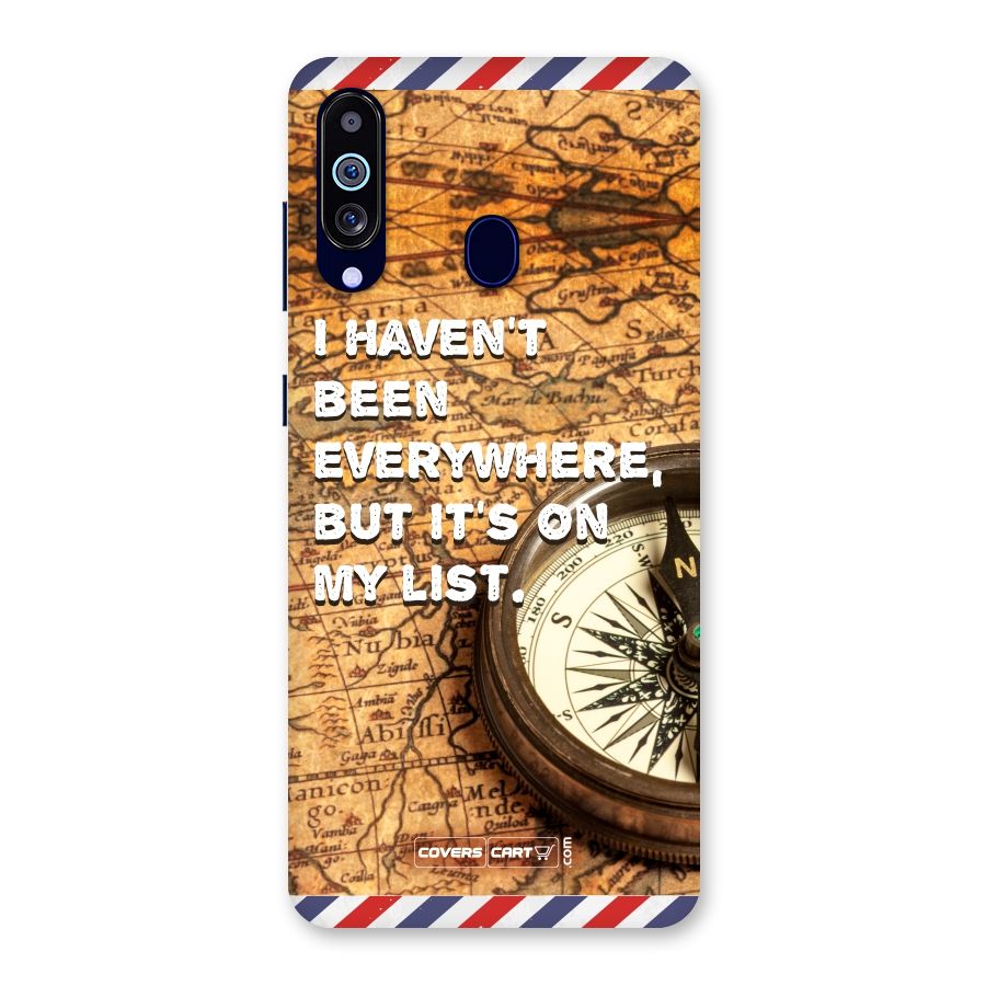 Travel Map Back Case for Galaxy A60