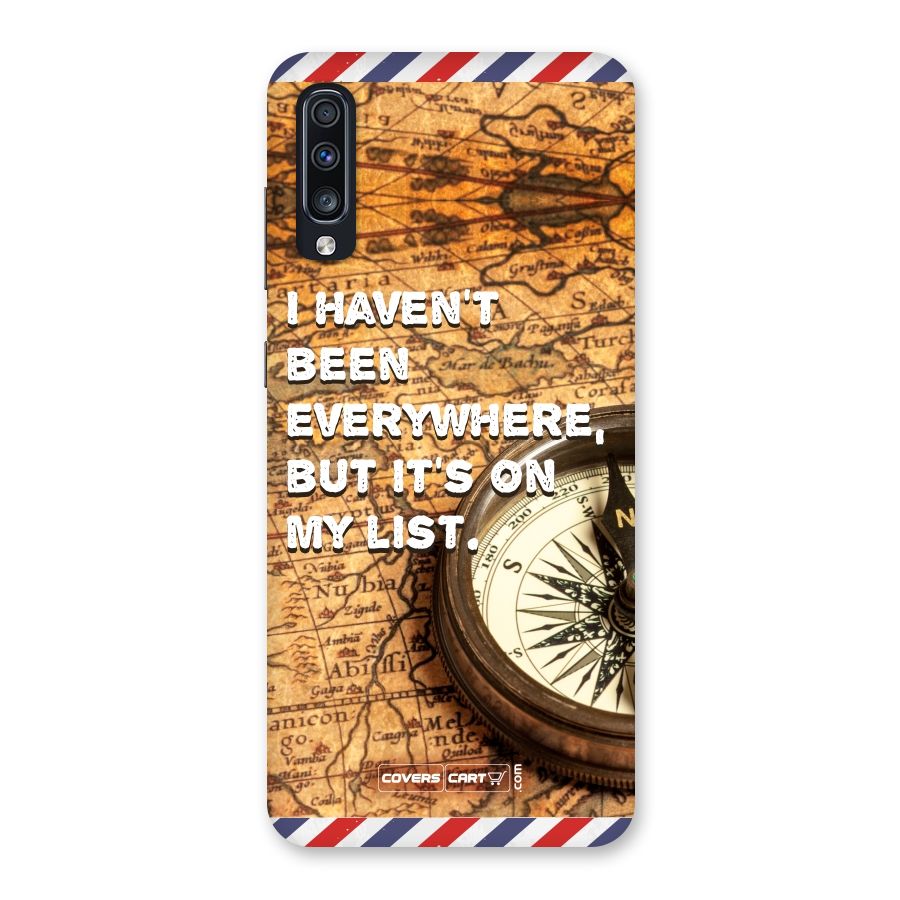 Travel Map Back Case for Galaxy A70