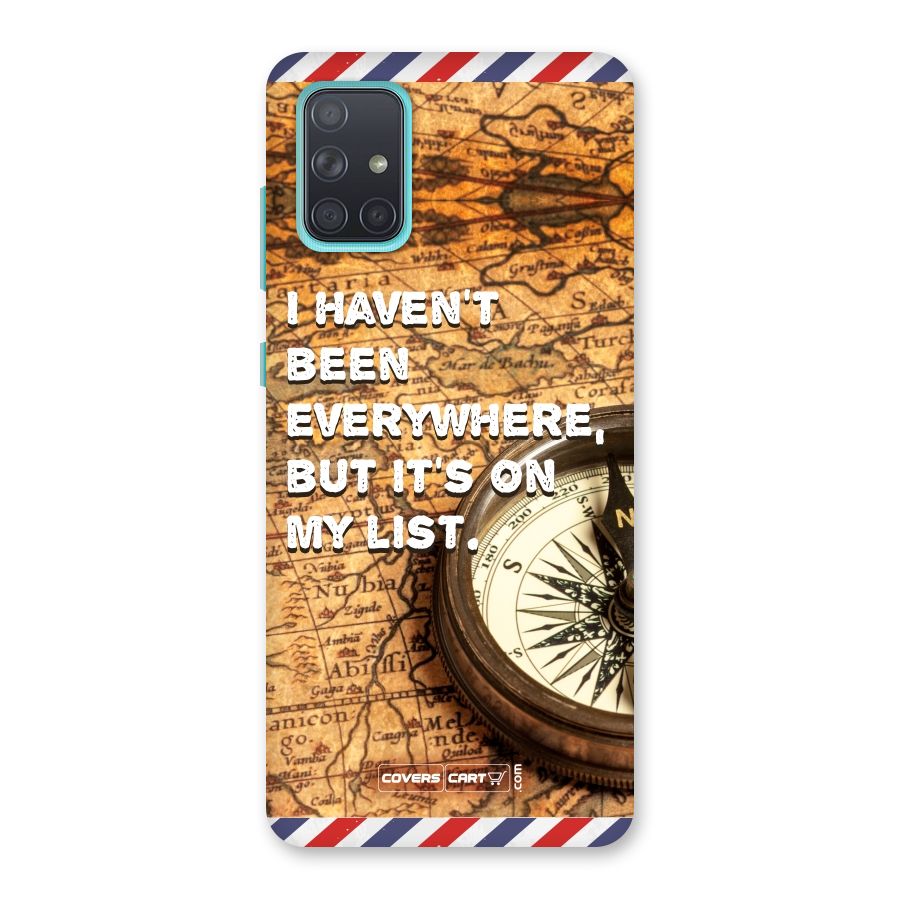 Travel Map Back Case for Galaxy A71