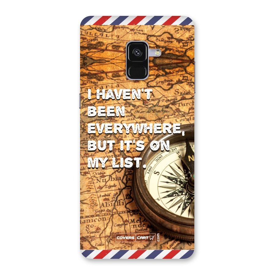 Travel Map Back Case for Galaxy A8 Plus