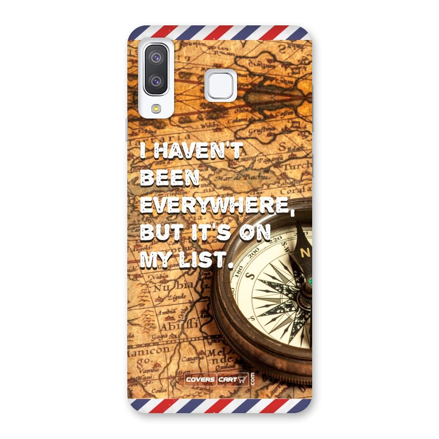 Travel Map Back Case for Galaxy A8 Star