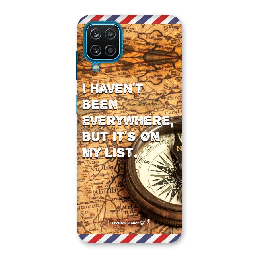 Travel Map Back Case for Galaxy M12