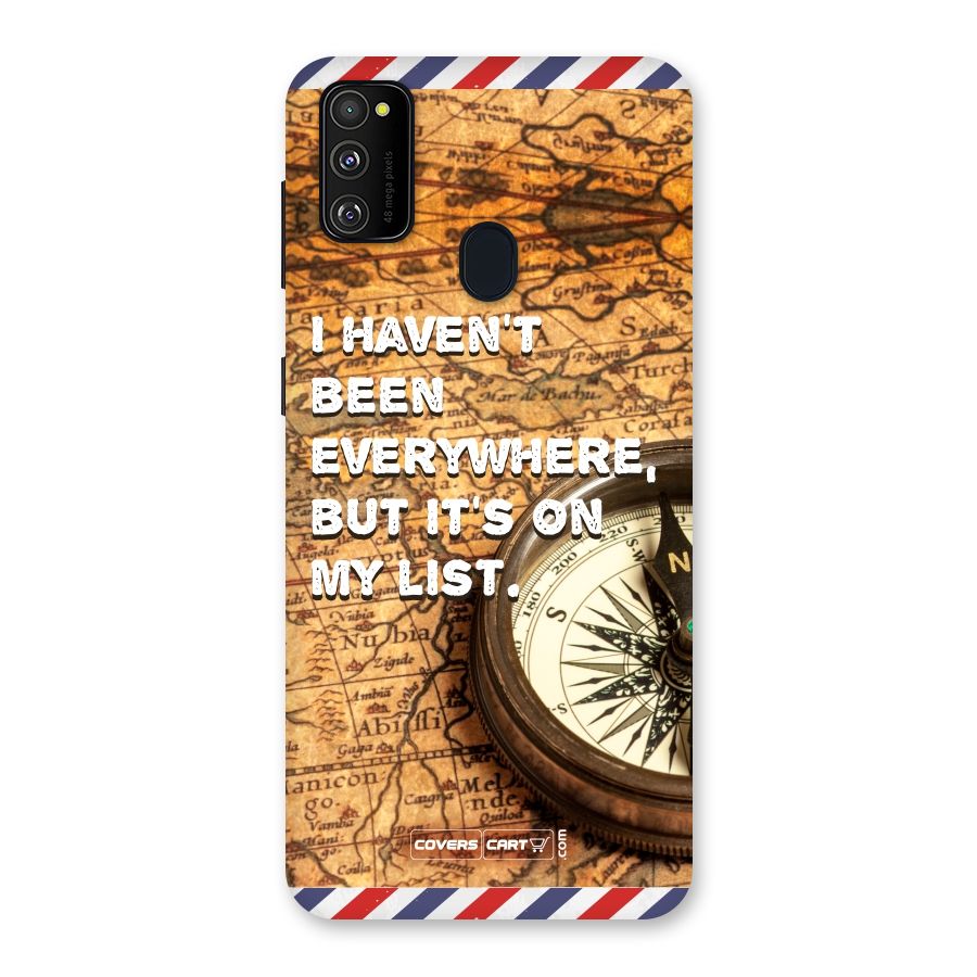 Travel Map Back Case for Galaxy M30s