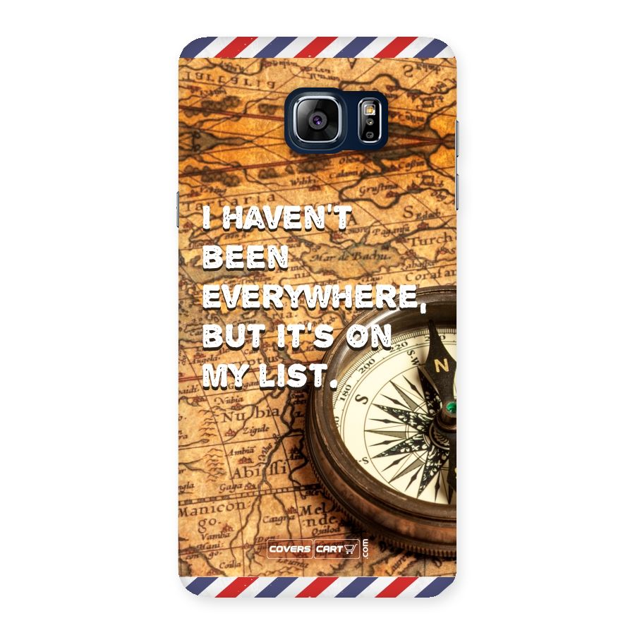 Travel Map Back Case for Galaxy Note 5
