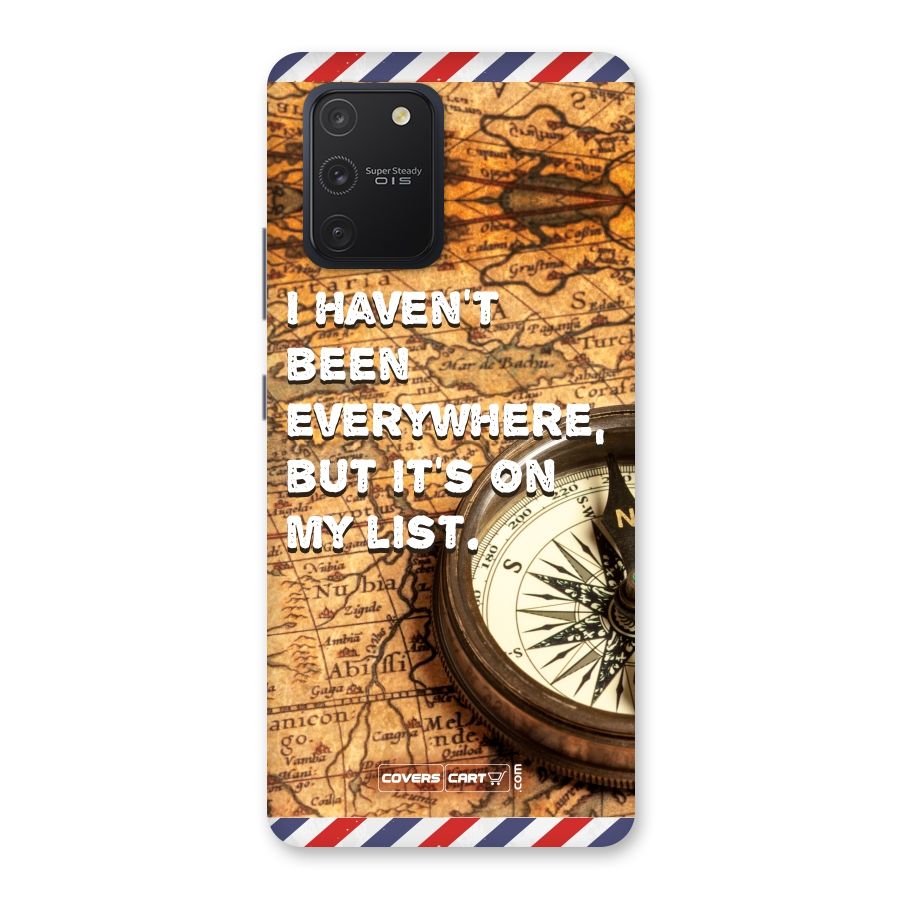 Travel Map Back Case for Galaxy S10 Lite