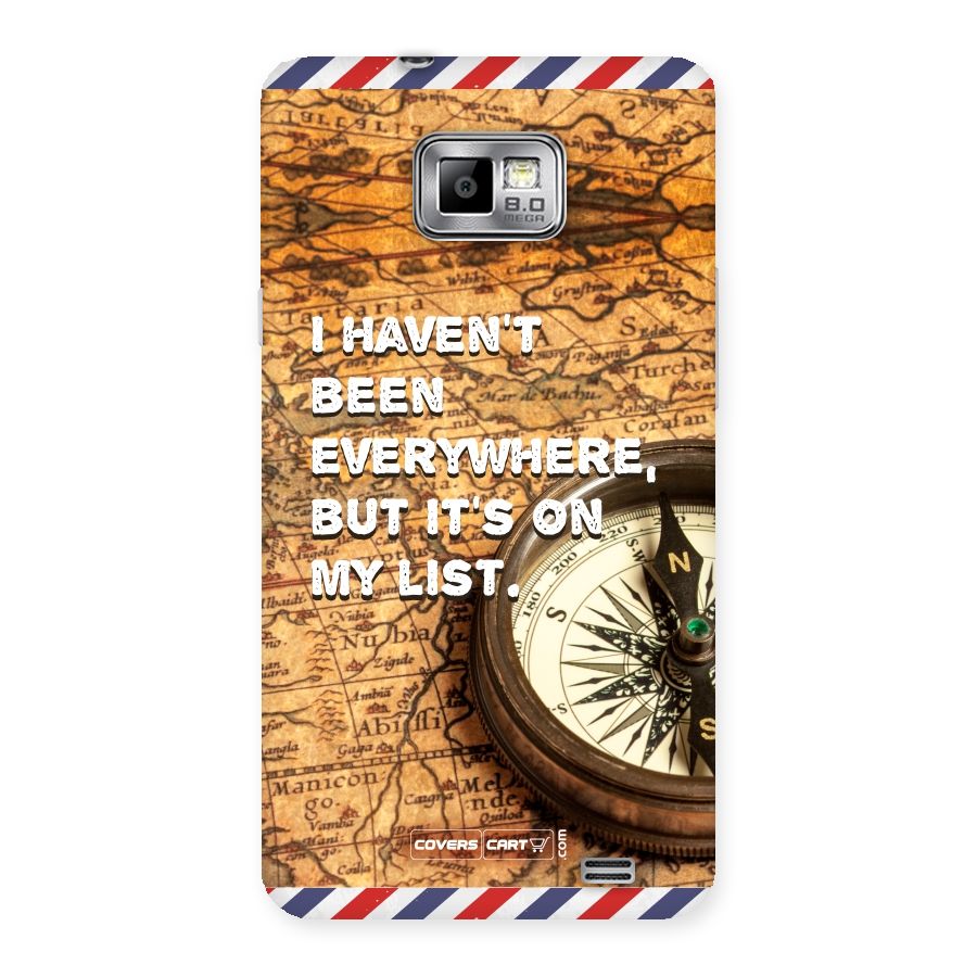 Travel Map Back Case for Galaxy S2
