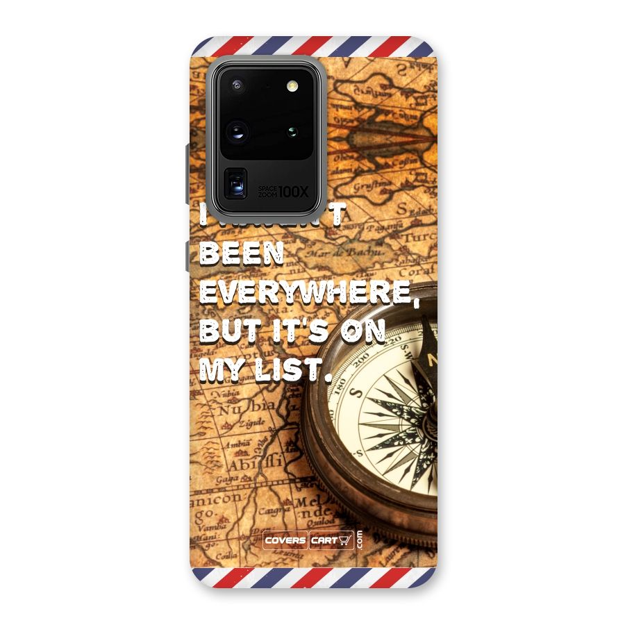 Travel Map Back Case for Galaxy S20 Ultra