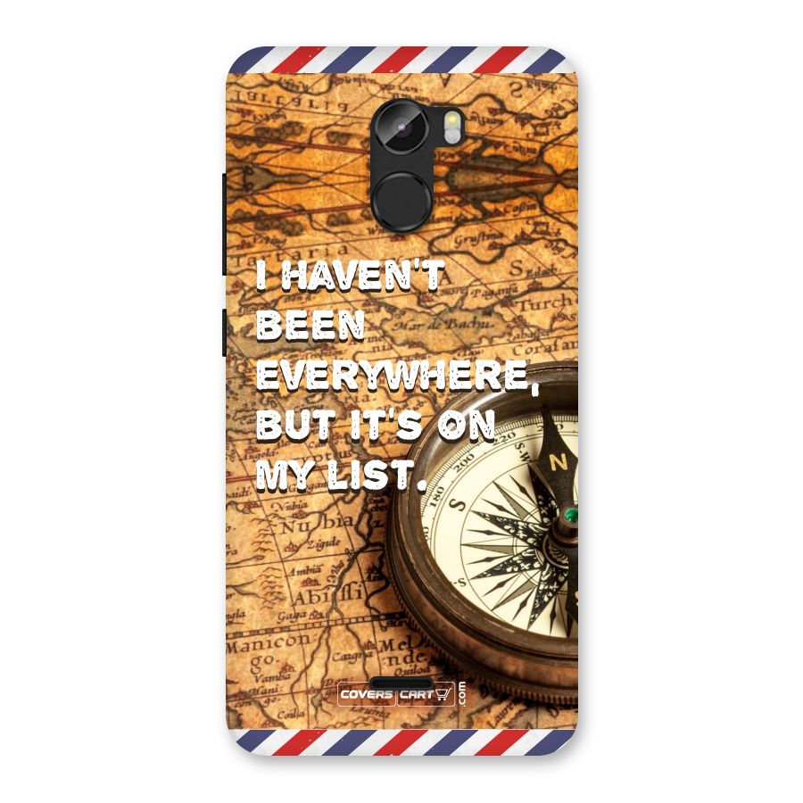 Travel Map Back Case for Gionee X1