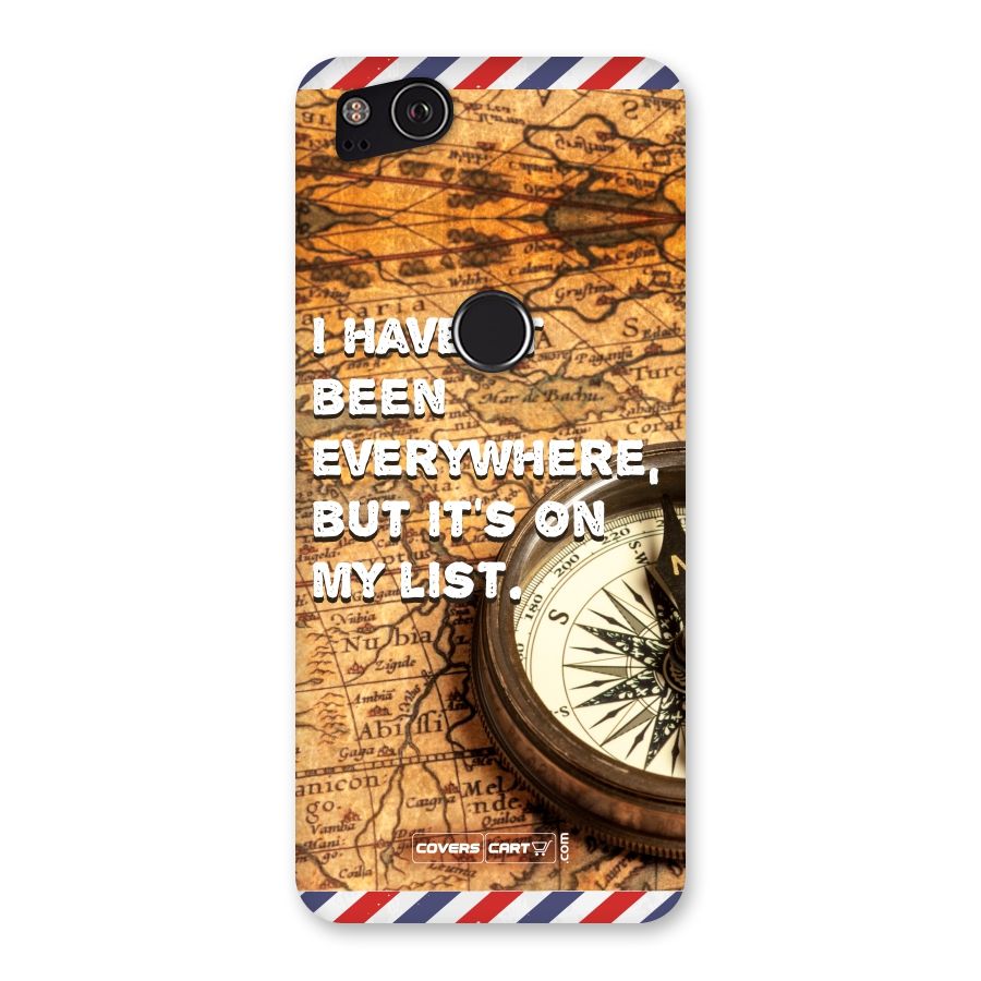 Travel Map Back Case for Google Pixel 2