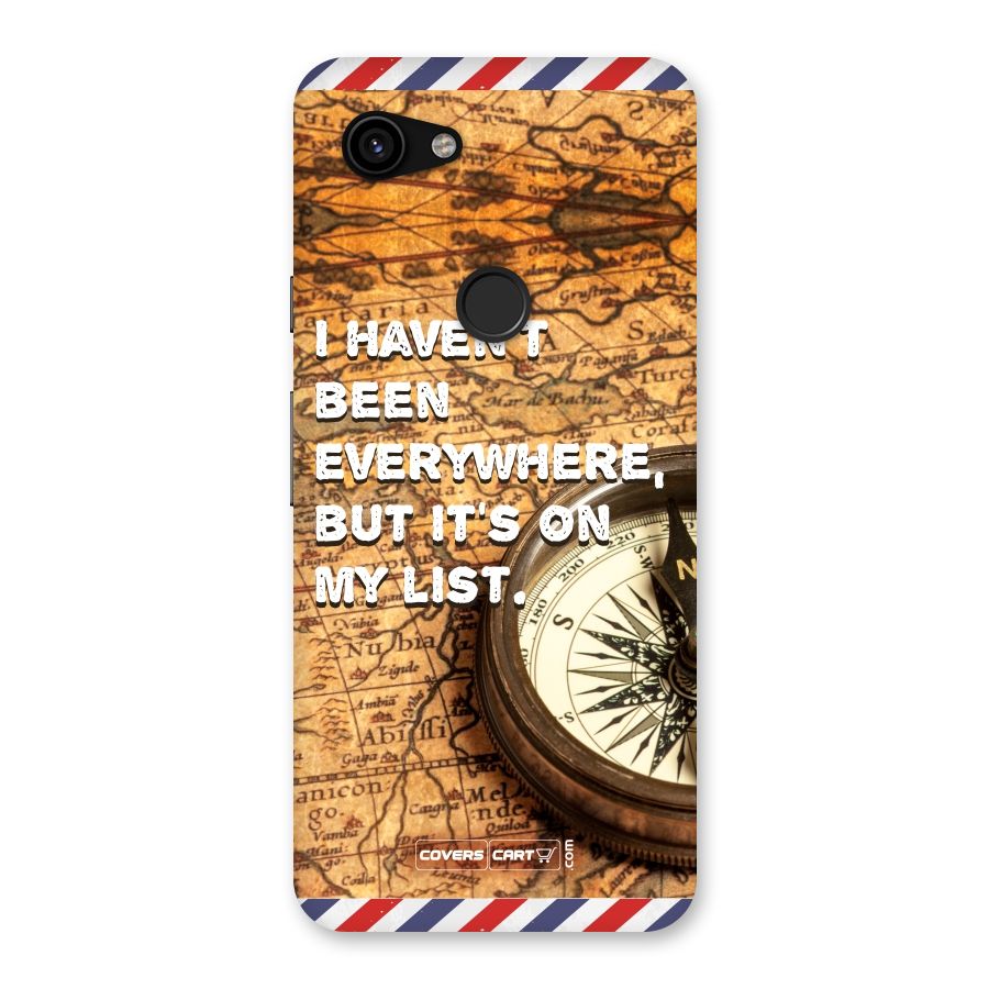 Travel Map Back Case for Google Pixel 3a