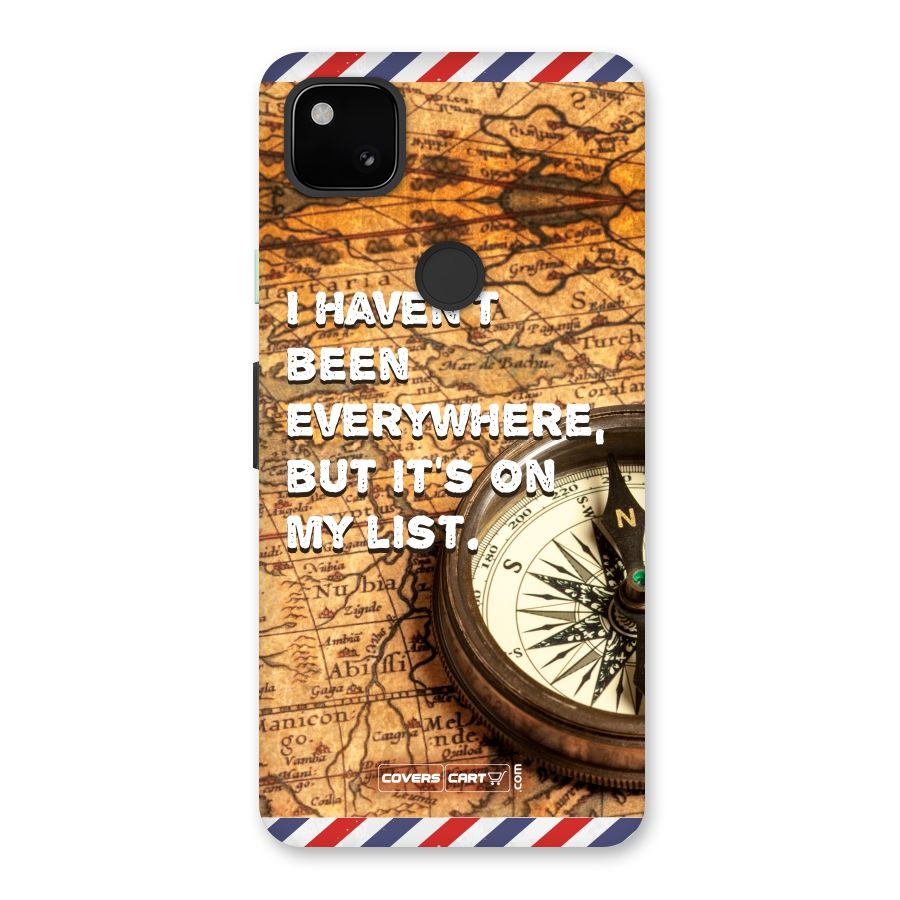 Travel Map Back Case for Google Pixel 4a