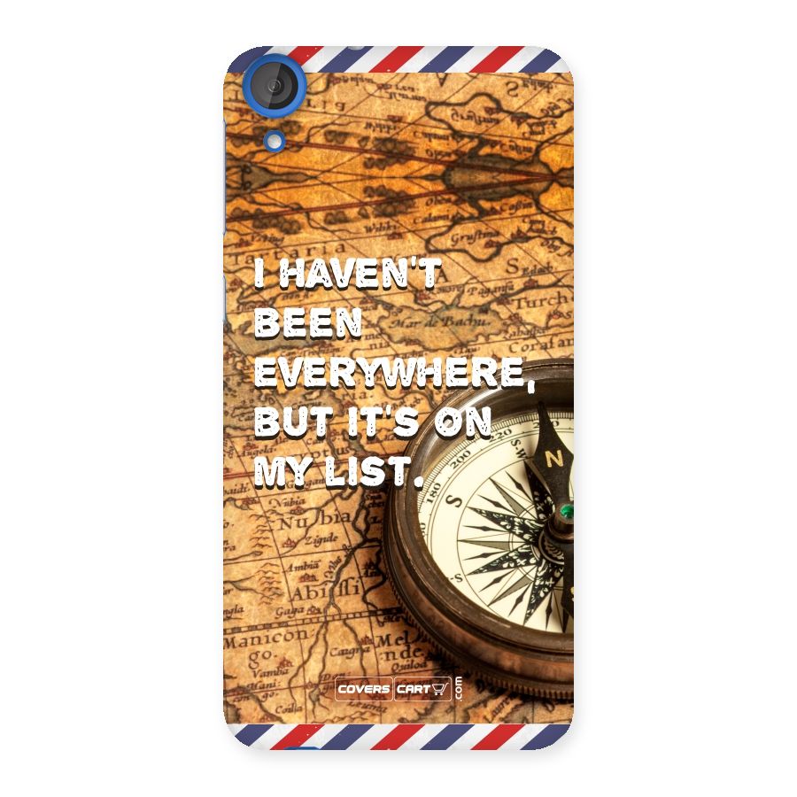 Travel Map Back Case for HTC Desire 820