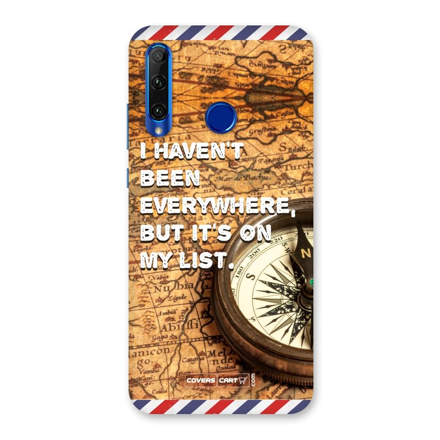 Travel Map Back Case for Honor 20i