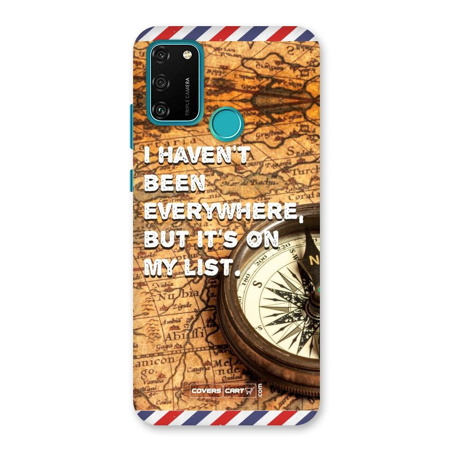 Travel Map Back Case for Honor 9A