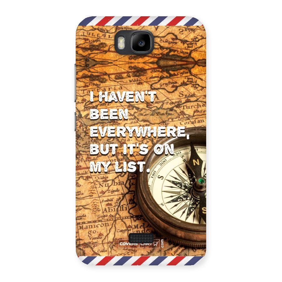 Travel Map Back Case for Honor Bee