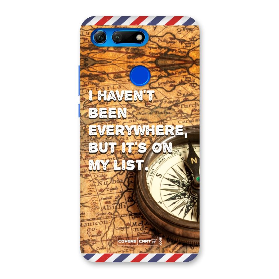 Travel Map Back Case for Honor View 20