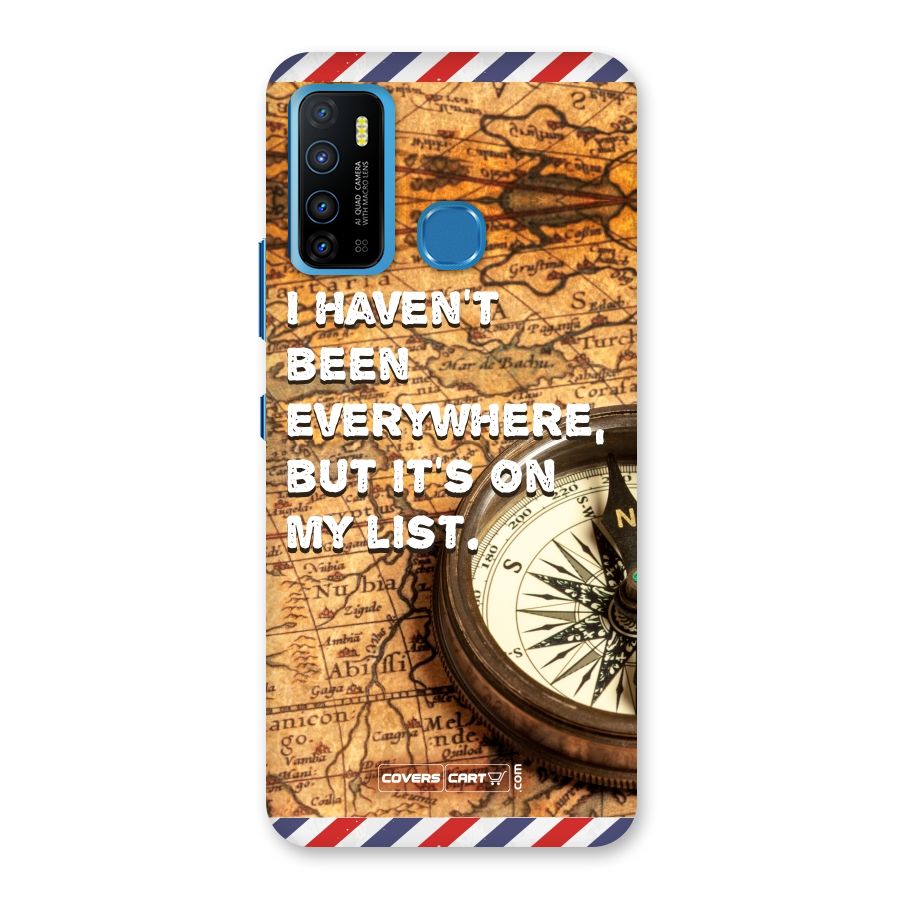 Travel Map Back Case for Infinix Hot 9
