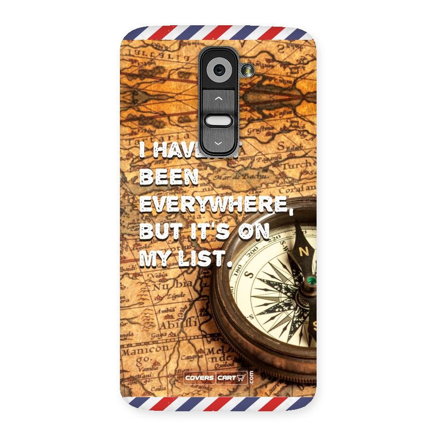 Travel Map Back Case for LG G2