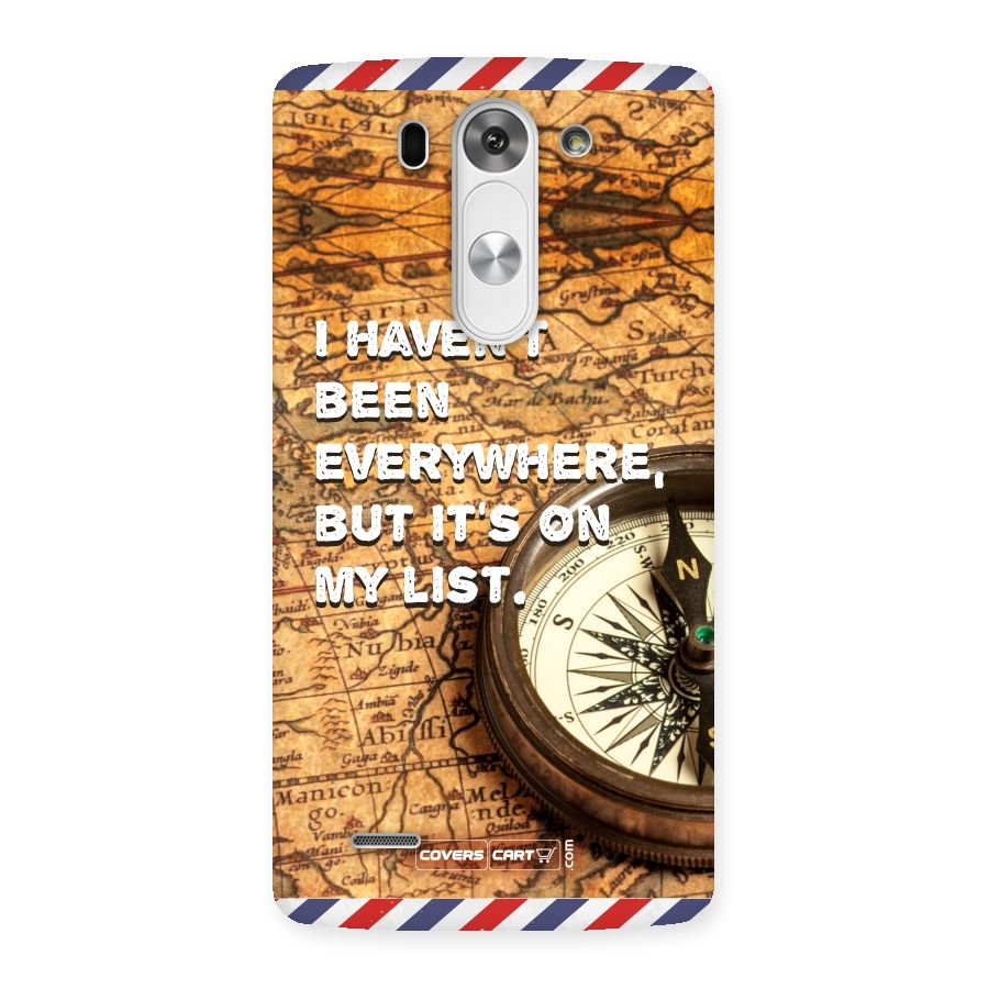 Travel Map Back Case for LG G3 Beat