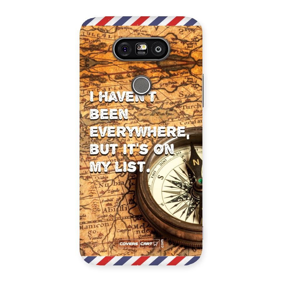 Travel Map Back Case for LG G5