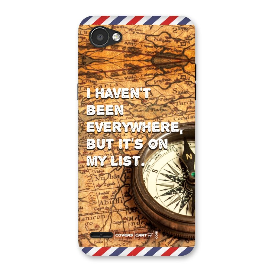Travel Map Back Case for LG Q6